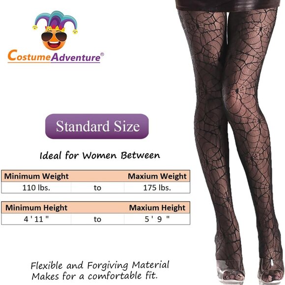 Witch Spider Web Pantyhose Stockings Spiderweb Gothic Tights Goth Pantyhose Witc - Picture 2 of 4